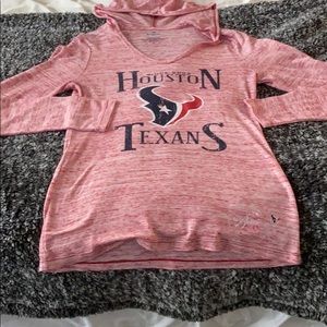 NFL Houston Texans long sleeve hooded T-shirt